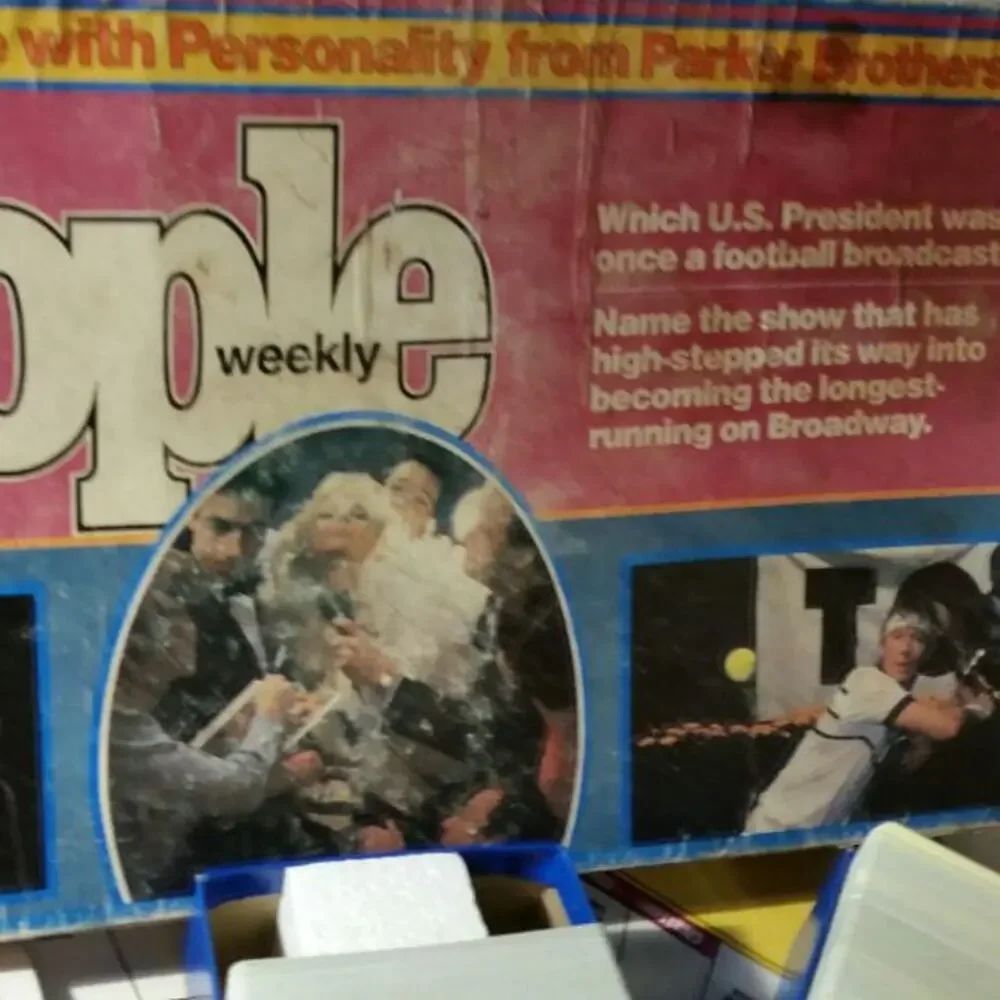 Vintage 1984 People Weekly Board Game Complete PB Family Trivia